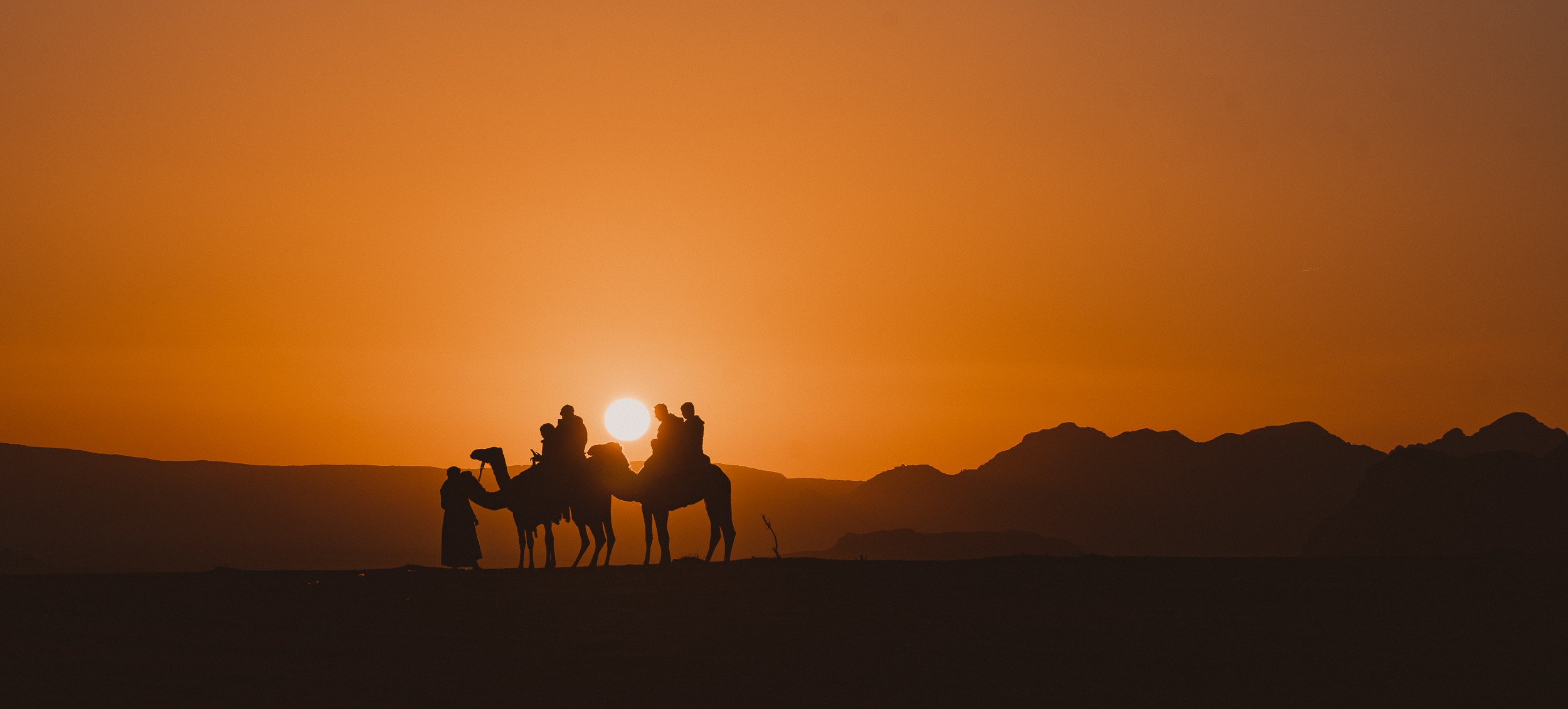 coucher de soleil bédouins jordanie